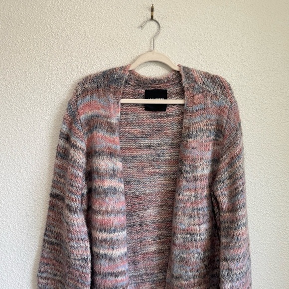 Le Superbe Overcast Cardigan Womens Medium Multicolored Boho Space Dye Knitted - Picture 2 of 12